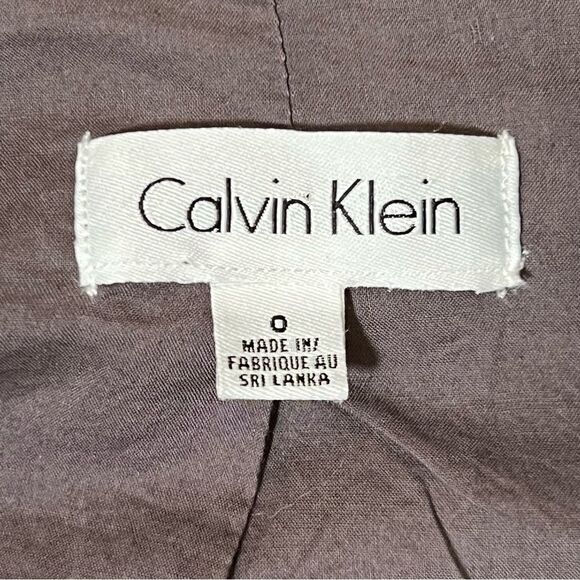 Calvin Klein linen blazer 🖤 lined 🖤 excellent condition 🖤 Size zero - Picture 4 of 7